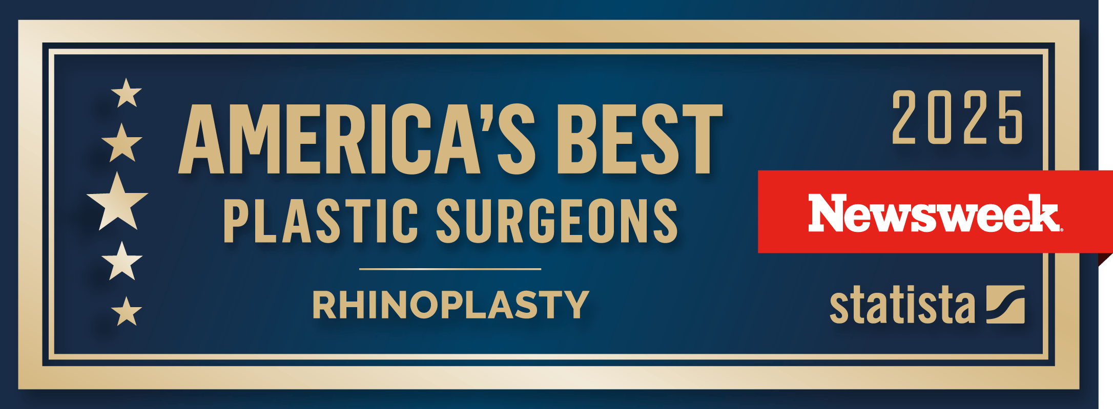 Newsweek PlasticSurgeons Logo Rhino Hor